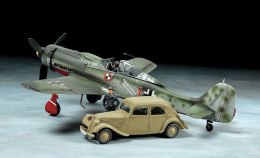 Tamiya Model plastikowy Focke-Wulf Fw190 D-9 Jv44 + Citroen Traction 11Cv