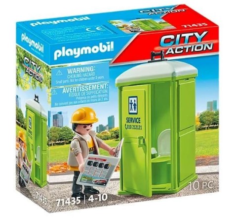 Playmobil Zestaw z figurką City Action 71435 Mobilna toaleta