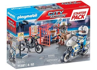 Playmobil Zestaw z figurkami City Action 71381 Starter Pack Policja