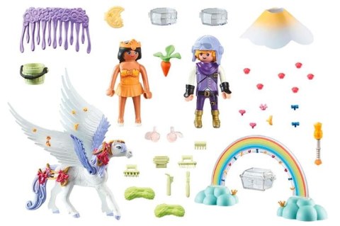 Playmobil Zestaw z figurkami Princess Magic 71361 Niebiański pegaz z tęczą