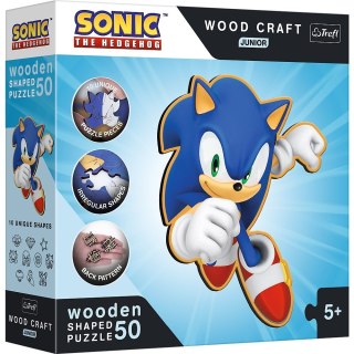 Trefl Puzzle drewniane 50 elementów Sonic