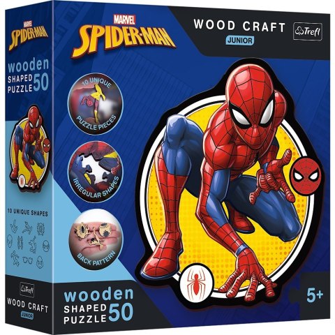 Trefl Puzzle drewniane 50 elementów Spiderman