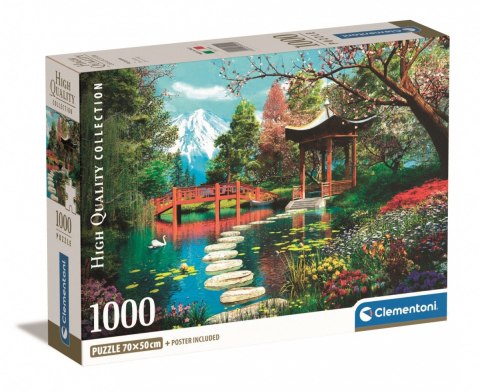 Clementoni Puzzle 1000 elementów Compact Fuji Garden