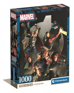 Clementoni Puzzle 1000 elementów Compact Marvel The Avengers