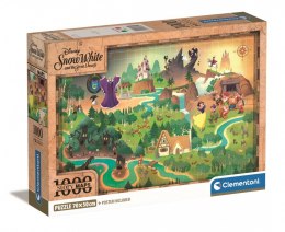 Clementoni Puzzle 1000 elementów Compact Story Maps Królewna Śnieżka