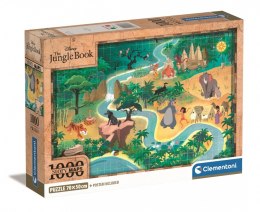 Clementoni Puzzle 1000 elementów Compact Story Maps The Hungle Book