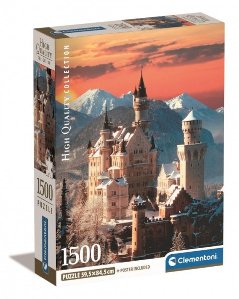 Clementoni Puzzle 1500 elementów Compact Neuschwanstein