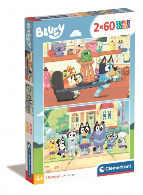 Clementoni Puzzle 2x60 elementów Bluey