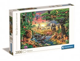 Clementoni Puzzle 2000 elementów High Quality The African Gathering