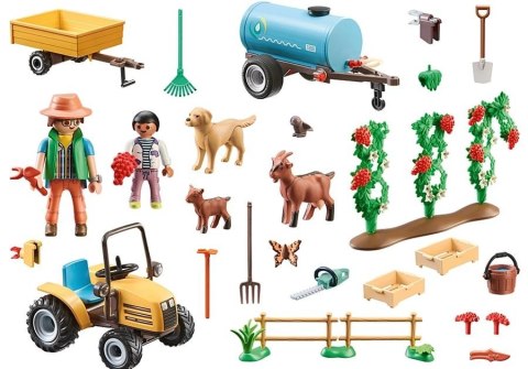 Playmobil Zestaw z figurkami Country 71442 Traktor z przyczepa i zbiornikiem na wodę