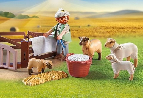 Playmobil Zestaw z figurkami Country 71444 Młody owczarz z owcami