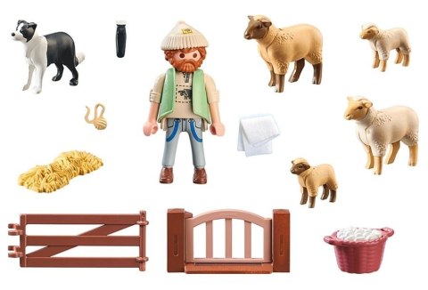 Playmobil Zestaw z figurkami Country 71444 Młody owczarz z owcami