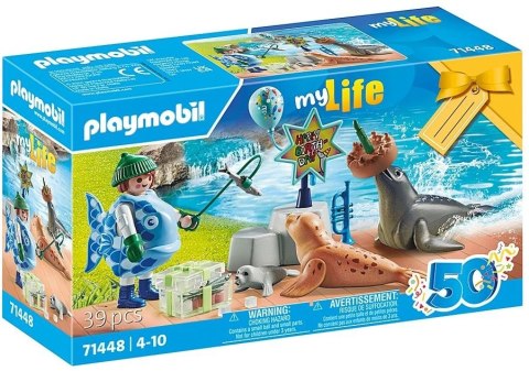 Playmobil Zestaw z figurkami My Life 71448 Karmienie zwierząt