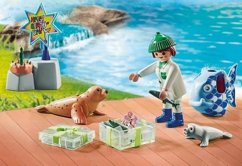 Playmobil Zestaw z figurkami My Life 71448 Karmienie zwierząt