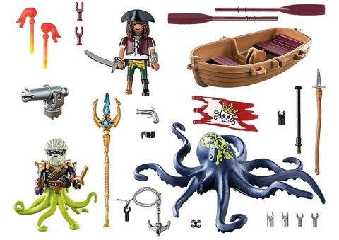 Playmobil Zestaw z figurkami Pirates 71419 Walka z gigantyczną ośmiornicą