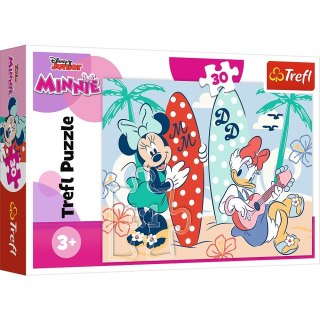 Trefl Puzzle 30 elementów Kolorowa Minnie