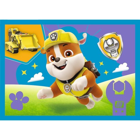 Trefl Puzzle 4w1 Biegnące pieski Psi Patrol (Paw Patrol)