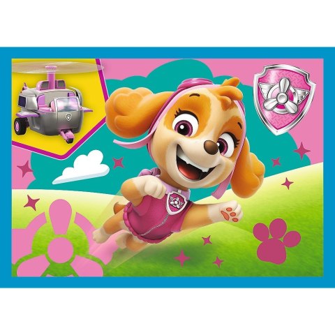 Trefl Puzzle 4w1 Biegnące pieski Psi Patrol (Paw Patrol)