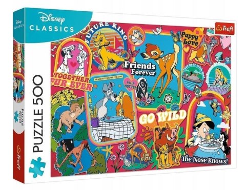 Trefl Puzzle 500 elementów Disney na przestrzeni lat