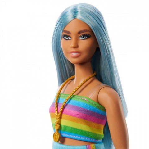 Mattel Lalka Barbie Fashionistas długie niebieskie włosy