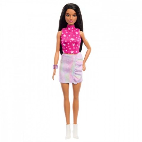 Mattel Lalka Barbie Fashionistas top z gwiazdkami