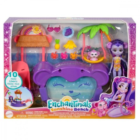 Mattel Zestaw Enchantimals Tropikalny basen + lalka Małpka