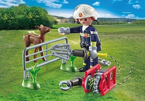 Playmobil Zestaw figurek Action Heroes 71467 Straż pożarna - Ratowanie zwierząt