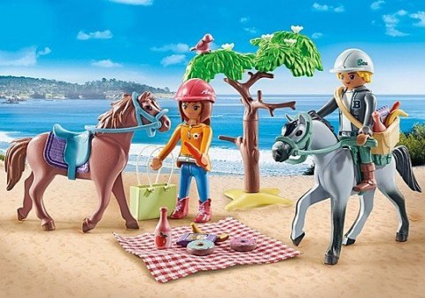 Playmobil Zestaw figurek Horses 71470 Wycieczka konna na plażę z Amelią i Benem