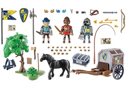 Playmobil Zestaw figurek Novelmore 71484 Napad na wóz transportowy