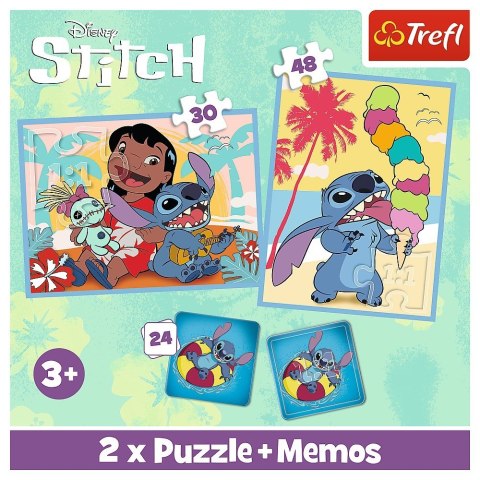 Trefl Puzzle 2w1 memos Lilo i Stitch