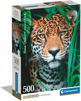 Clementoni Puzzle 500 elementów Compact Jaguar w dżungli