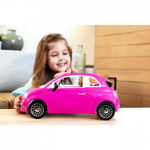 Mattel Lalka Barbie + Samochód Fiat 500 kabriolet