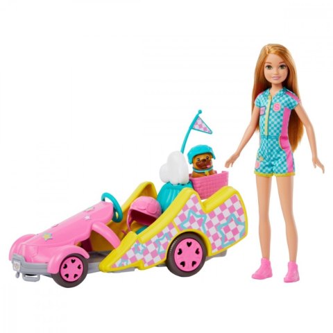 Mattel Lalka Barbie Stacie i pojazd filmowy Gokart