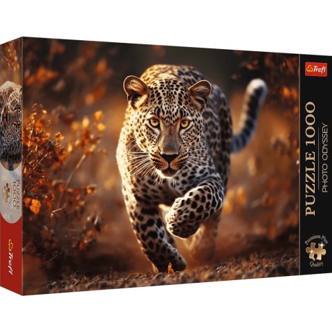 Trefl Puzzle 1000 elementów Premium Dziki Leopard