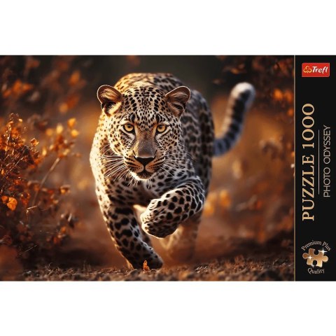 Trefl Puzzle 1000 elementów Premium Dziki Leopard