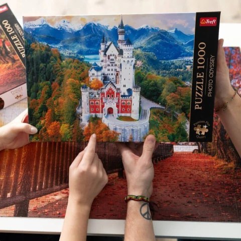 Trefl Puzzle 1000 elementów Premium Zamek Neuschwanstein Niemcy