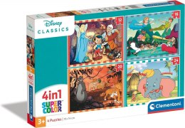 Clementoni Puzzle 4w1 Super Kolor Disney Classic