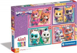 Clementoni Puzzle 4w1 Super Kolor SuperKitties