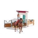 Schleich Zestaw figurek Boks dla konia Hannah & Cayenne