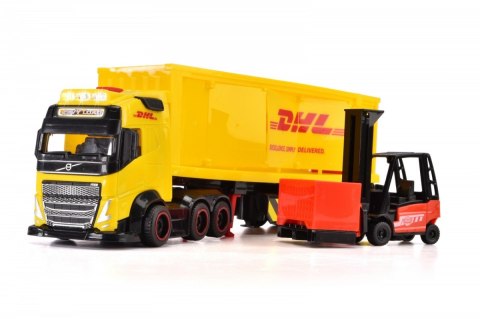 Dickie Pojazd City Ciężarówka z naczepą DHL 35 cm