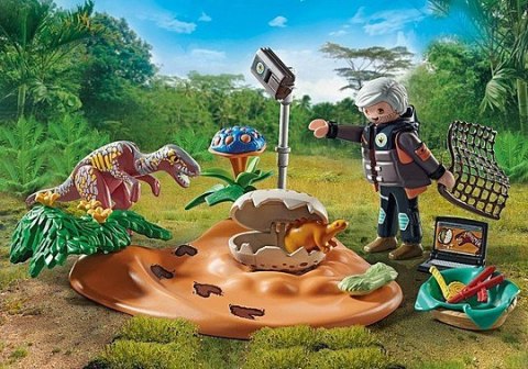 Playmobil Zestaw figurek Dinos 71526 Gniazdo Stegosaurusa i złodziej jaj