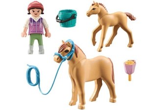 Playmobil Zestaw figurek Horses 71498 Dziecko z kucykiem i źrebakiem