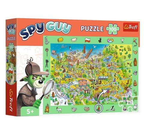 Trefl Puzzle 100 elementów Obserwacyjne Spy Guy Polska