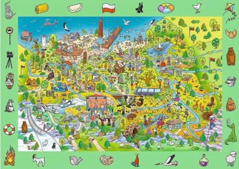 Trefl Puzzle 100 elementów Obserwacyjne Spy Guy Polska