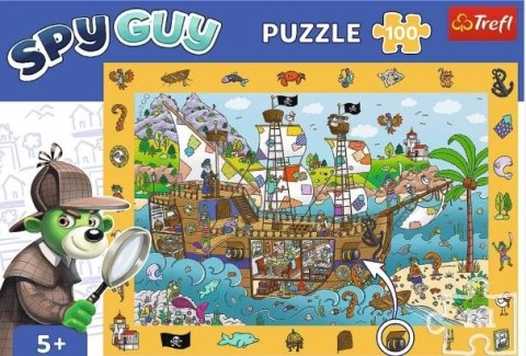 Trefl Puzzle 100 elementów Obserwacyjne Spy Guy Statek Piracki