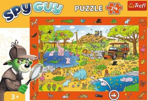 Trefl Puzzle 24 elementy Obserwacyjne Spy Guy Safari