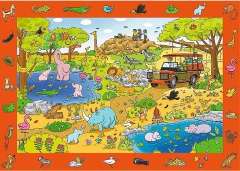 Trefl Puzzle 24 elementy Obserwacyjne Spy Guy Safari