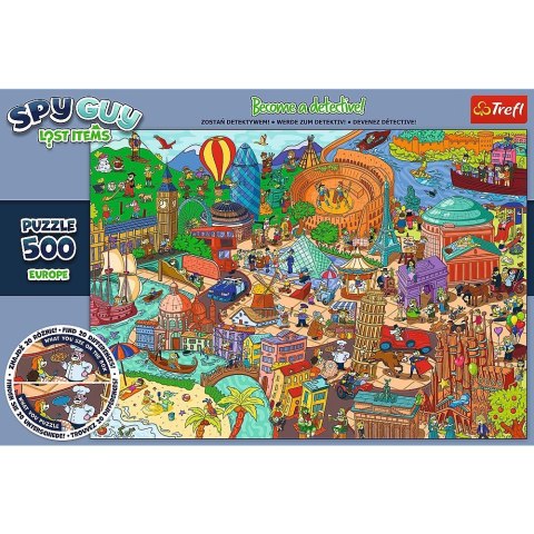 Trefl Puzzle 500 elementów Spy Guy Lost Items Europa