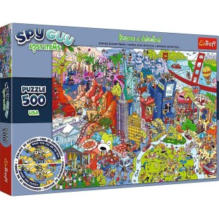 Trefl Puzzle 500 elementów Spy Guy Lost Items USA