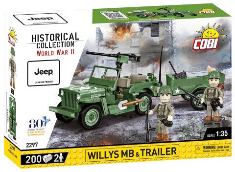 Cobi Klocki Klocki Willys MB & Trailer